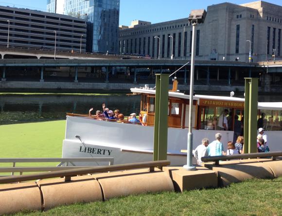 Boat trip on Schuylkill River